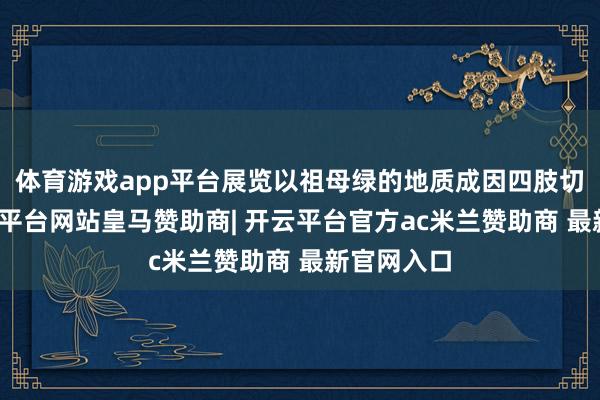体育游戏app平台展览以祖母绿的地质成因四肢切入点-开云平台网站皇马赞助商| 开云平台官方ac米兰赞助商 最新官网入口