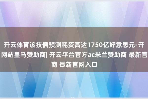 开云体育该技俩预测耗资高达1750亿好意思元-开云平台网站皇马赞助商| 开云平台官方ac米兰赞助商 最新官网入口