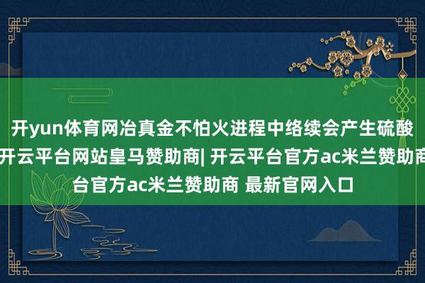 开yun体育网冶真金不怕火进程中络续会产生硫酸等危急化学品-开云平台网站皇马赞助商| 开云平台官方ac米兰赞助商 最新官网入口